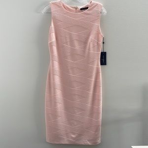Tommy Hilfiger mid length dress. New with tag. Pale pink and sleeveless.